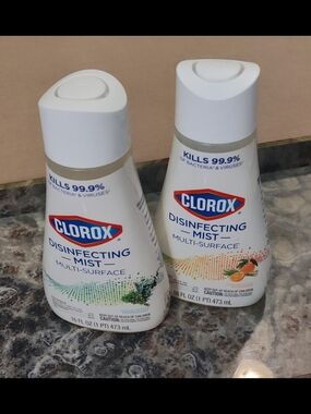 NWT! 2 Clorox Disinfecting Mist Multi-Surface Spray - 16oz Ea